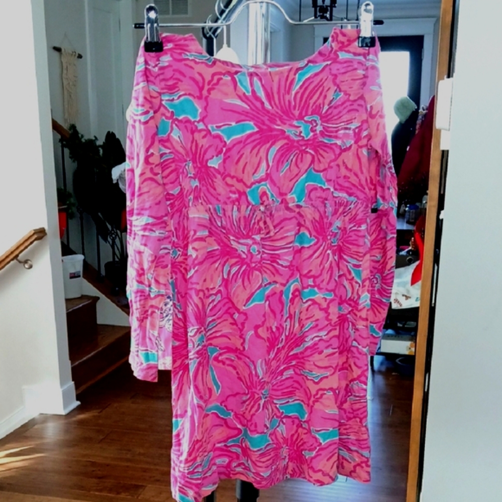 Lilly Pulitzer Girls Pink Dress size L 8/10
